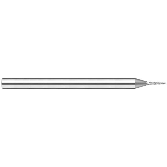 Picture of HARVEY Tool 41199 .125 D x 15 DEG Carbide TaperED EM End Mill Taper Flute Carbide Uncoated Single End Square Sharp