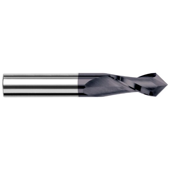 Picture of HARVEY Tool 72316-C3 1/4 DIA x 90 Carbide D/M - 2 FL, AlTiNDrill /Mill Carbide AlTiN Single End Drill Point