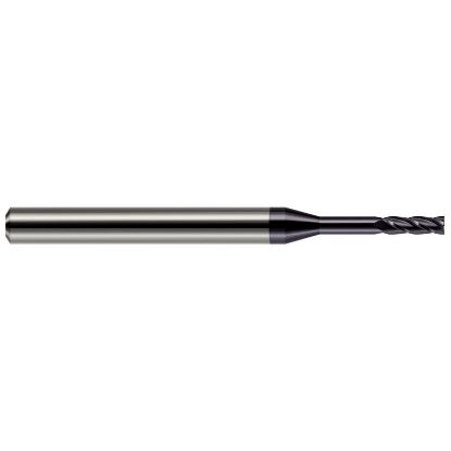 Picture of HARVEY Tool 76490-C3 .090 DIA Carbide LG RCH EM-4 FL AlTiN End Mill Standard Flute Standard Helix Carbide AlTiN Single End Square Sharp