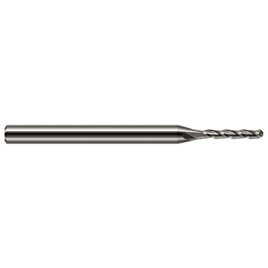 Picture of HARVEY Tool 12632 DIA 1/2 LOC 2.00 OAL 4.00 End Mill Standard Flute Standard Helix Carbide Uncoated Single End Ball Nose