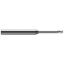 Picture of HARVEY Tool 38339 DIA 0.039 LOC 0.0590 OAL 2.50 End Mill Standard Flute Standard Helix Carbide Uncoated Single End Corner Radius 0.0050 0.13MM