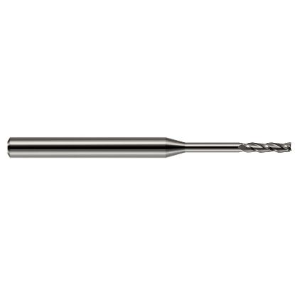 Picture of HARVEY Tool 13610 DIA 0.25MM LOC 0.0500 OAL 2.50 End Mill Standard Flute Standard Helix Carbide Uncoated Single End Square Sharp
