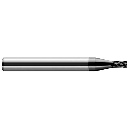 Picture of HARVEY Tool 74530-C4 .500 D x .030 R CRAD EM, 4 FL, DIAMOND End Mill Standard Flute Standard Helix Carbide Diamond Single End Ball Nose