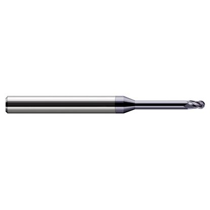 Picture of HARVEY Tool 34324-C3 .375 BALL Carbide STB FL 8x RCH EM, AlTiN End Mill Standard Flute Standard Helix Carbide AlTiN Single End Ball Nose