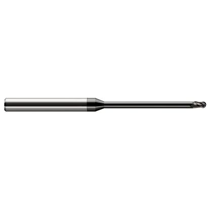 Picture of HARVEY Tool 49210-C4 .010 BALL Carbide STB FL 15x RCH EM, DMD End Mill Standard Flute Standard Helix Carbide Diamond Single End Ball Nose
