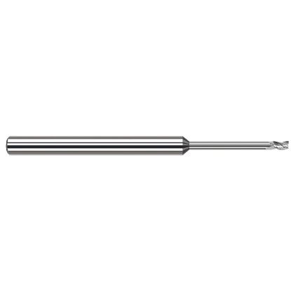 Picture of HARVEY Tool 850262 DIA 0.062 LOC 0.0930 OAL 2.50 End Mill Standard Flute Standard Helix Carbide Uncoated Single End Square Sharp