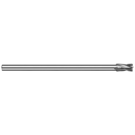 Picture of HARVEY Tool 17624 3/8 D x 5/16 Shank x .030 R CRAD, 4 FL End Mill Standard Flute Standard Helix Carbide Uncoated Single End Corner Radius 0.0300 0.76MM