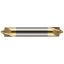 Picture of HARVEY Tool 46008-C1 .008 R Carbide CREM, DE,2 FL,TiN Corner Rounder Carbide TiN Double End Corner Rounder 0.0080 0.20MM