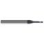Picture of HARVEY Tool 38708-C6 .008 DIA BALL HARD Mill, 5x RCH, 2 FL End Mill Standard Flute Standard Helix Carbide AlTiN Single End Ball Nose