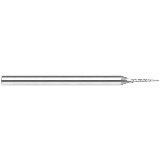 Picture of HARVEY Tool 41145 .045 D x 15 DEG Carbide TaperED EM End Mill Taper Flute Carbide Uncoated Single End Square Sharp