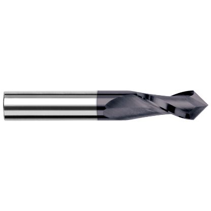 Picture of HARVEY Tool 72293-C3 3/32 DIA x 90 Carbide D/M - 2 FL, AlTiNDrill /Mill Carbide AlTiN Single End Drill Point