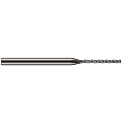 Picture of HARVEY Tool 951310 DIA 0.25MM LOC 0.10 OAL 2.50 End Mill Standard Flute Standard Helix Carbide Uncoated Single End Square Sharp