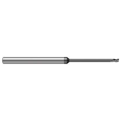 Picture of HARVEY Tool 48920-C4 .020 DIA Carbide STB FL 15x RCH EM, DIAMND End Mill Standard Flute Standard Helix Carbide Diamond Single End Square Sharp