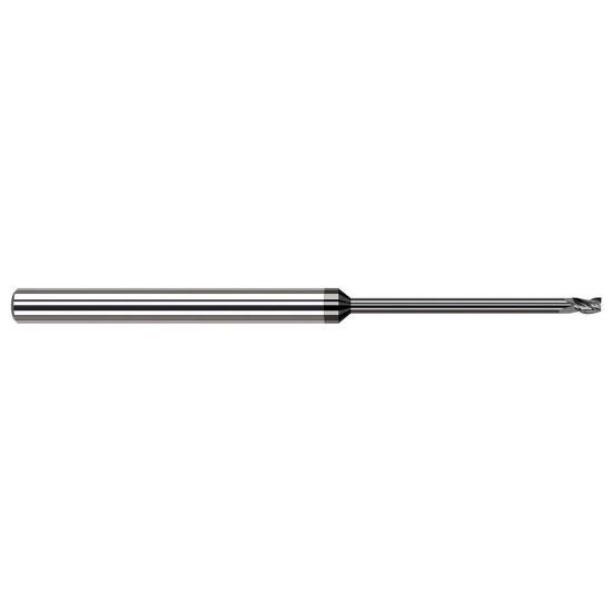 Picture of HARVEY Tool 48920-C4 .020 DIA Carbide STB FL 15x RCH EM, DIAMND End Mill Standard Flute Standard Helix Carbide Diamond Single End Square Sharp