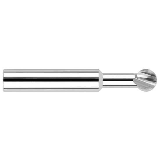 Picture of HARVEY Tool 23225 .393 D x 270 XXL RCH UNDERCUT EM End Mill Standard Flute Standard Helix Carbide Uncoated Single End Ball Nose 270°