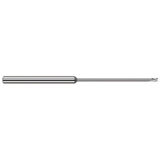 Picture of HARVEY Tool 969712 DIA 4.75MM LOC 0.2810 OAL 6.00 End Mill Standard Flute Standard Helix Carbide Uncoated Single End Square Sharp