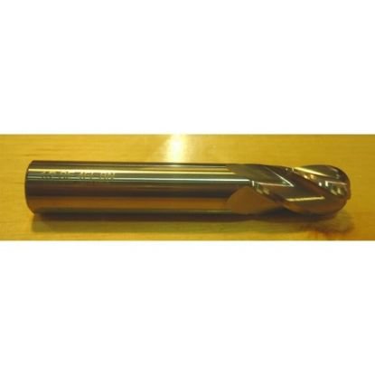 Picture of HTC 135-3937 DIA 15/16 SH 1.00 LOC 1.50 OAL 4.00 End Mill Standard Flute Standard Helix Carbide Uncoated Single End Ball Nose