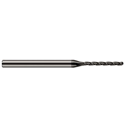 Picture of HARVEY Tool 36093-C4 .093 BALL Carbide 15x Long Flute EM, DIAMND End Mill Standard Flute Standard Helix Carbide Diamond Single End Ball Nose