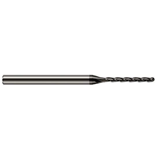 Picture of HARVEY Tool 36093-C4 .093 BALL Carbide 15x Long Flute EM, DIAMND End Mill Standard Flute Standard Helix Carbide Diamond Single End Ball Nose