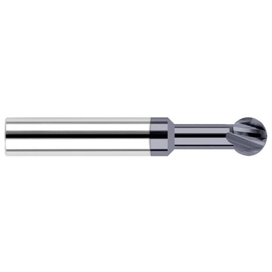 Picture of HARVEY Tool 3976M-C3 .236 D x 270 XL RCH UNDERCUT EM, AlTiN End Mill Standard Flute Standard Helix Carbide AlTiN Single End Ball Nose 270°