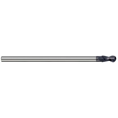 Picture of HARVEY Tool 24748-C3 3/4 D x 5/8 Shank BALL EM, 2 FL AlTiN End Mill Standard Flute Standard Helix Carbide AlTiN Single End Ball Nose