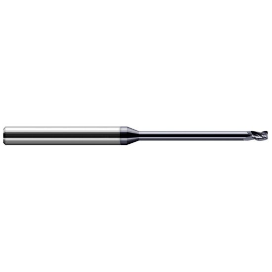 Picture of HARVEY Tool 42616-C3 .250 D x .030 R STB FL 12x RCH EM, AlTiN End Mill Standard Flute Standard Helix Carbide AlTiN Single End Corner Radius 0.0300 0.76MM
