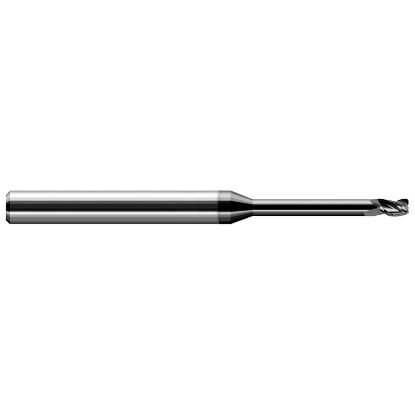 Picture of HARVEY Tool 43012-C4 .187 D x .015 R STB FL 8x RCH EM, DMND End Mill Standard Flute Standard Helix Carbide Diamond Single End Corner Radius 0.0150 0.38MM