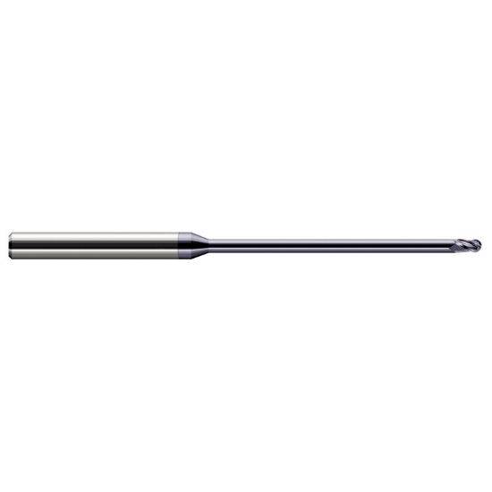 Picture of HARVEY Tool 59516-C3 .250 BALL Carbide STB FL 20x RCH EM, AlTiN End Mill Standard Flute Standard Helix Carbide AlTiN Single End Ball Nose