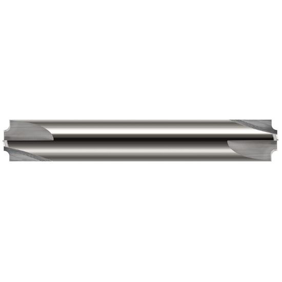 Picture of HARVEY Tool 68187 .187 R x .107 P FLRD CREM, DE 4 FL Corner Rounder Carbide Uncoated Double End Corner Rounder 0.1870 4.75MM