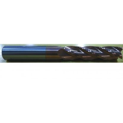 Picture of HTC 154-4625 DIA 5/8 SH 0.6250 LOC 2.2500 OAL 5.00 End Mill Standard Flute Standard Helix Carbide TiCN Single End Square Sharp