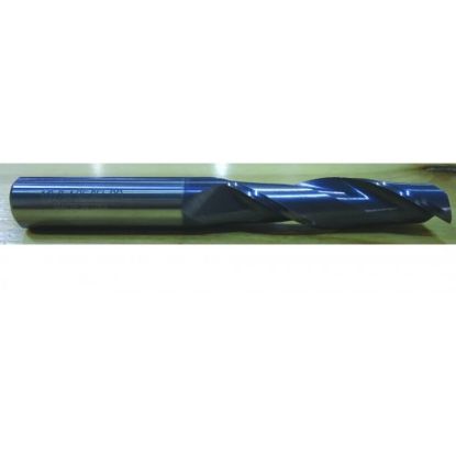 Picture of HTC 160-2625 DIA 5/8 SH 0.6250 LOC 2.2500 OAL 5.00 End Mill Standard Flute Standard Helix Carbide AlTiN Single End Square Sharp