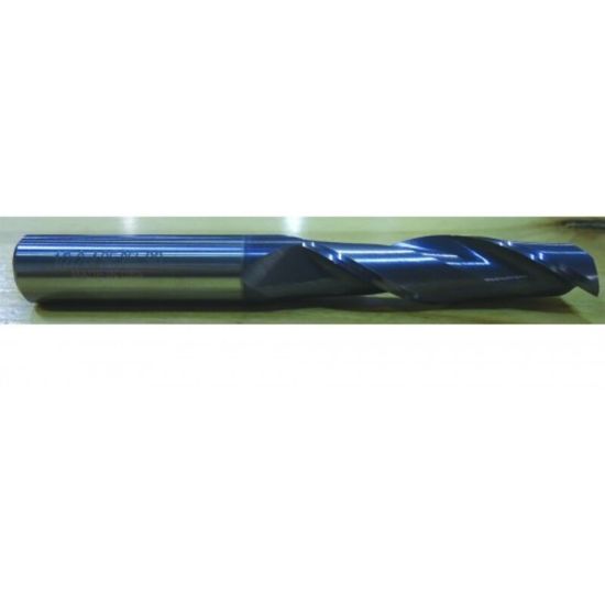 Picture of HTC 160-2625 DIA 5/8 SH 0.6250 LOC 2.2500 OAL 5.00 End Mill Standard Flute Standard Helix Carbide AlTiN Single End Square Sharp