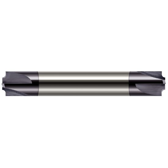 Picture of HARVEY Tool 68080-C3 .080 R x .107 P FLRD CREM, DE 4 FL,AlTiN Corner Rounder Carbide AlTiN Double End Corner Rounder 0.0800 2.03MM