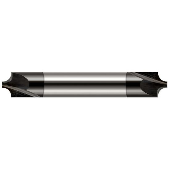 Picture of HARVEY Tool 46020-C4 .020 R Carbide CREM, DE, 2 FL DIAMOND Corner Rounder Carbide Diamond Double End Corner Rounder 0.0200 0.51MM