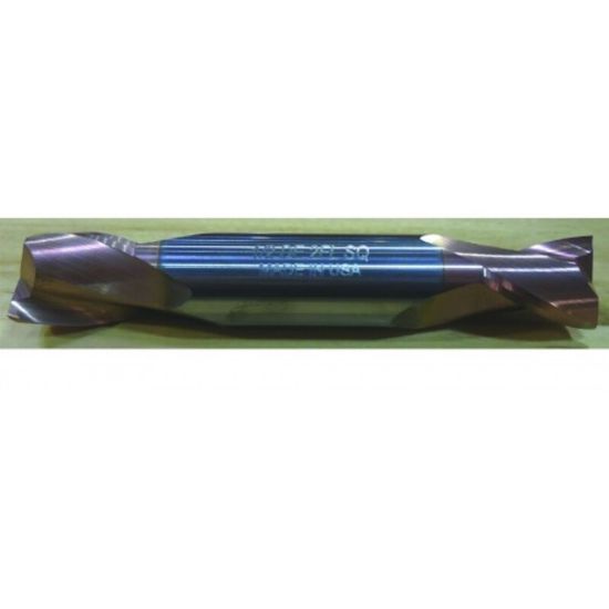Picture of HTC 192-2156 DIA 5/32 SH 0.1875 LOC 0.3125 OAL 2.00 End Mill Standard Flute Standard Helix Carbide TiCN Double End Square Sharp