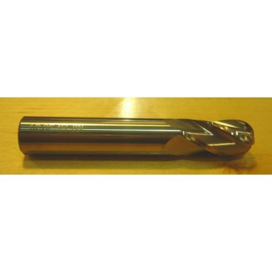 Picture of HTC 135-3906 DIA 29/32 SH 1.00 LOC 1.50 OAL 4.00 End Mill Standard Flute Standard Helix Carbide Uncoated Single End Ball Nose
