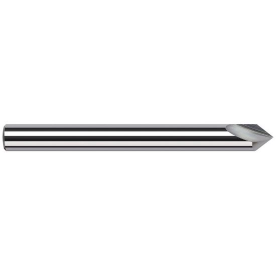 Picture of HARVEY Tool 48312 3/16 D x 60 DEG x .010 WEB MARKING Chamfer Mill Carbide Uncoated Single End Cham Mill