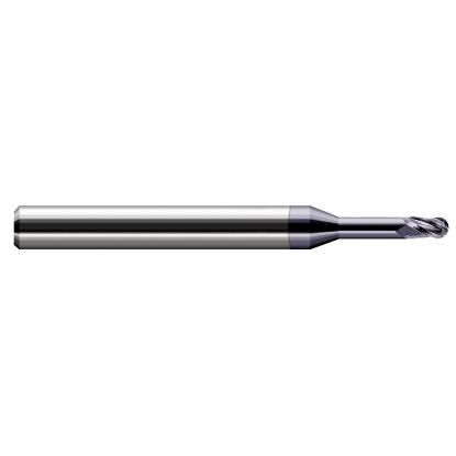 Picture of HARVEY Tool 33524-C3 .375 BALL Carbide STB FL 5x RCH EM, AlTiN End Mill Standard Flute Standard Helix Carbide AlTiN Single End Ball Nose