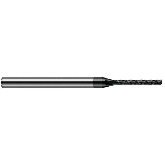 Picture of HARVEY Tool 33620-C4 .020 DIA Carbide 8x Long Flute EM, DIAMOND End Mill Standard Flute Standard Helix Carbide Diamond Single End Square Sharp
