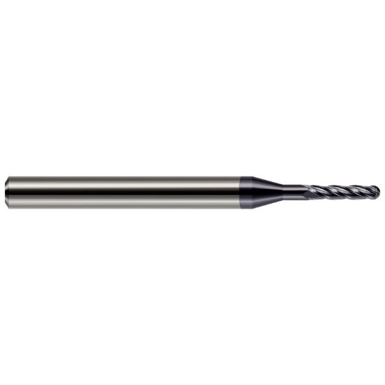 Picture of HARVEY Tool 76885-C3 .085 BALL Carbide LG RCH EM-4 FL AlTiN End Mill Standard Flute Standard Helix Carbide AlTiN Single End Ball Nose