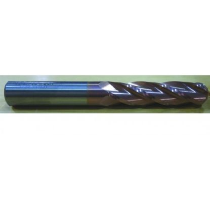 Picture of HTC 159-2750 DIA 3/4 SH 0.7500 LOC 2.2500 OAL 5.00 End Mill Standard Flute Standard Helix Carbide TiCN Single End Ball Nose