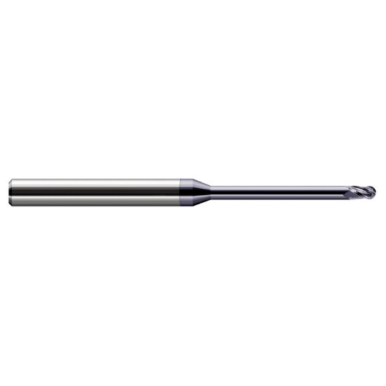 Picture of HARVEY Tool 35716-C3 .250 BALL Carbide STB FL 12x RCH EM, AlTiN End Mill Standard Flute Standard Helix Carbide AlTiN Single End Ball Nose