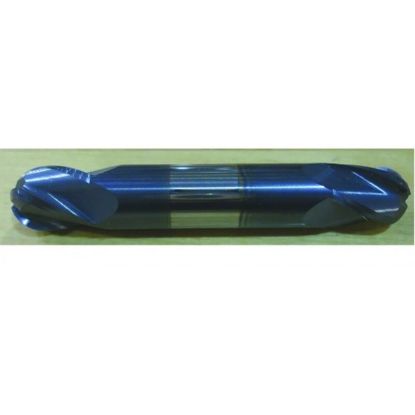 Picture of HTC 205-4750 DIA 3/4 SH 0.7500 LOC 0.8750 OAL 4.00 End Mill Standard Flute Standard Helix Carbide AlTiN Double End Ball Nose