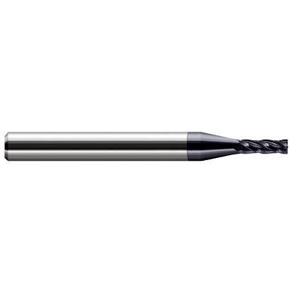 Picture of HARVEY Tool 72110-C3 .110 DIA Carbide SQ EM -2 FL, AlTiN End Mill Standard Flute Standard Helix Carbide AlTiN Single End Square Sharp
