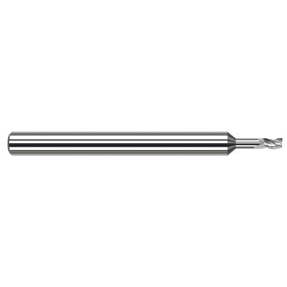 Picture of HARVEY Tool 945616 DIA 1/4 LOC 0.3750 OAL 4.00 End Mill Standard Flute Standard Helix Carbide Uncoated Single End Square Sharp
