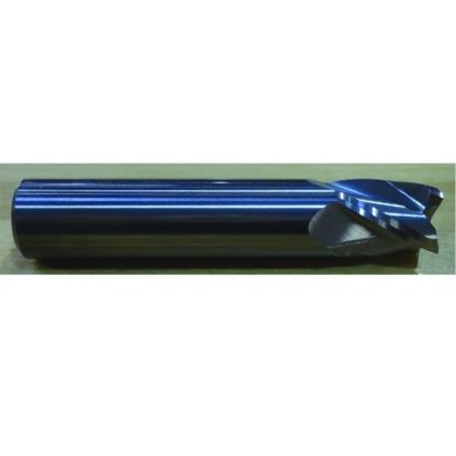 Picture of HTC 100-4375 DIA 3/8 SH 0.3750 LOC 0.6250 OAL 2.00 End Mill Standard Flute Standard Helix Carbide Uncoated Single End Square Sharp