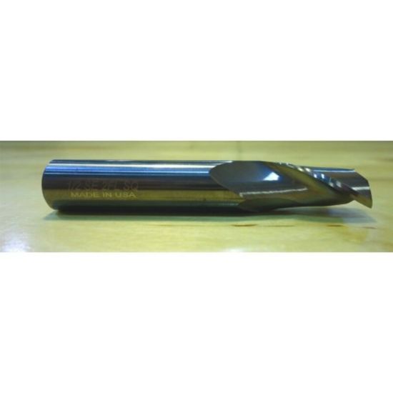 Picture of HTC 120-2890 DIA 57/64 SH 1.00 LOC 1.50 OAL 4.00 End Mill Standard Flute Standard Helix Carbide Uncoated Single End Square Sharp