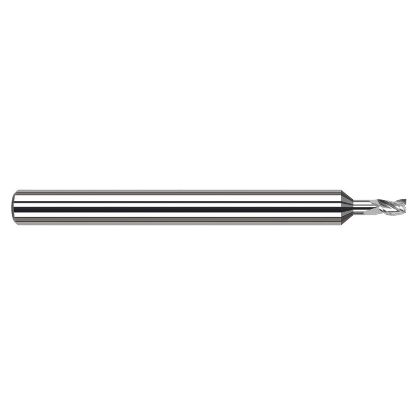 Picture of HARVEY Tool 978416 DIA 1/4 LOC 0.3750 OAL 4.00 End Mill Standard Flute Standard Helix Carbide Uncoated Single End Square Sharp