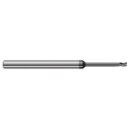 Picture of HARVEY Tool 982115-C4 .015 DIA Carbide STB FL 10x RCH EM, DIAMOND End Mill Standard Flute Standard Helix Carbide Diamond Single End Square Sharp