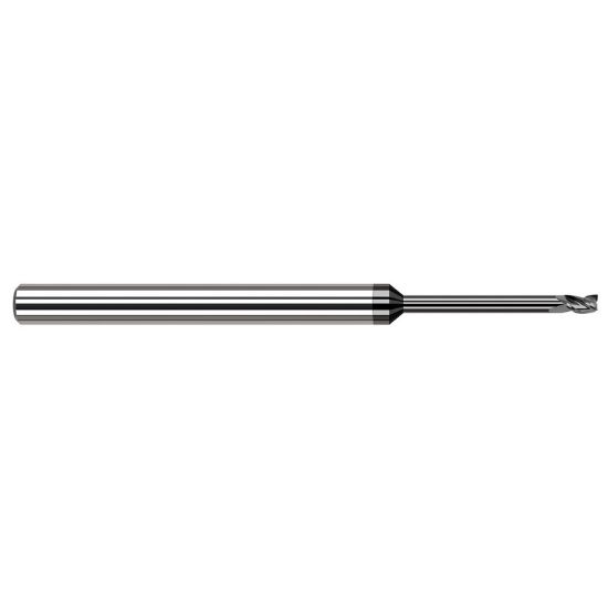 Picture of HARVEY Tool 982115-C4 .015 DIA Carbide STB FL 10x RCH EM, DIAMOND End Mill Standard Flute Standard Helix Carbide Diamond Single End Square Sharp